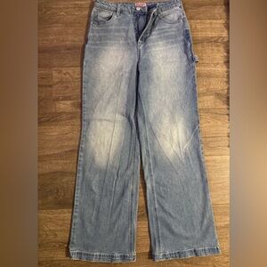 Juicy Couture Abbot Light Wash Straight wide Leg Jeans(size 11/30)